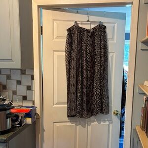 Grace Elements Zebra Print Maxi Skirt